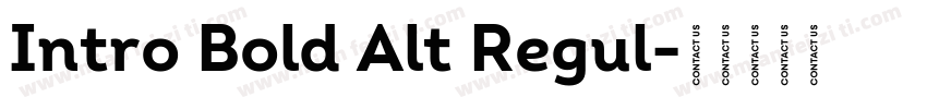 Intro Bold Alt Regul字体转换